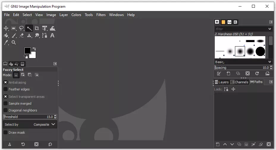 GIMP convert raster images