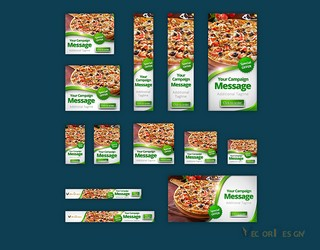 Set of display ad banners in several sizes