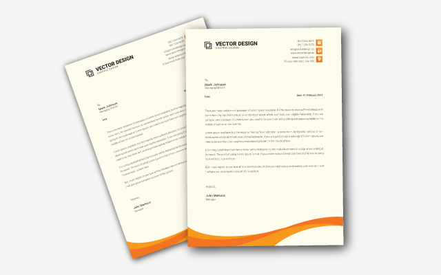 Letterheads sample