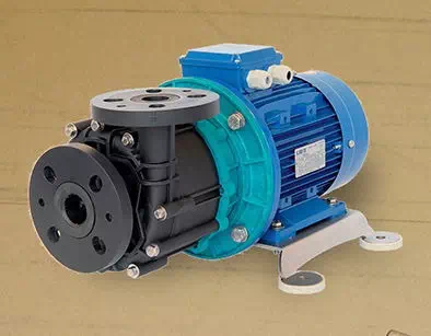 Photo of an industrial pump used as the source