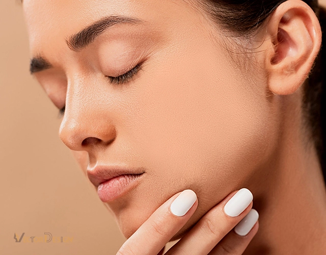 Skin retouching after editing