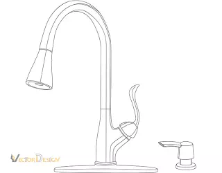 Vector Line Drawing work sample 1- vector design us, inc.