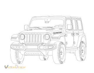 Vector Line Drawing work sample 11- vector design us, inc.