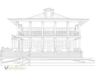 Vector Line Drawing work sample 6- vector design us, inc.