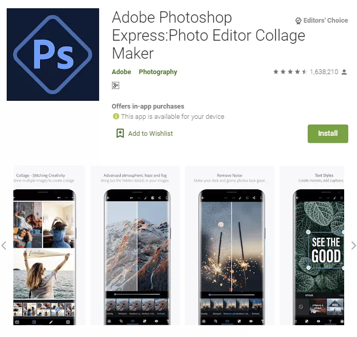 Adobe Photoshop Express