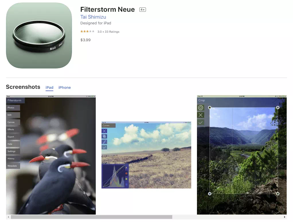 Filterstorm neue