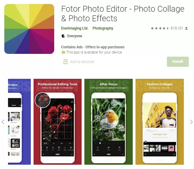 Fotor Photo Editor
