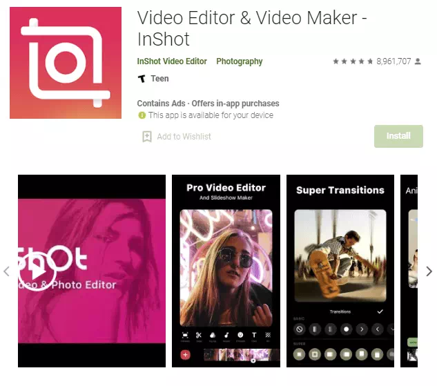 InShot Photo Editor Pro