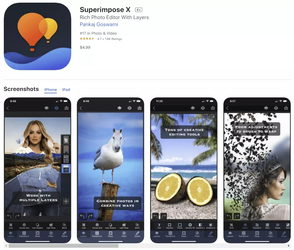 Superimpose X