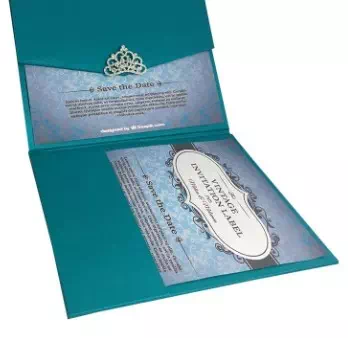 Luxurious Silk Pocketfold invitation