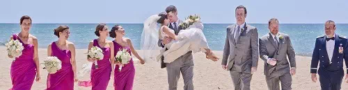 bridesmaid and groomsmen