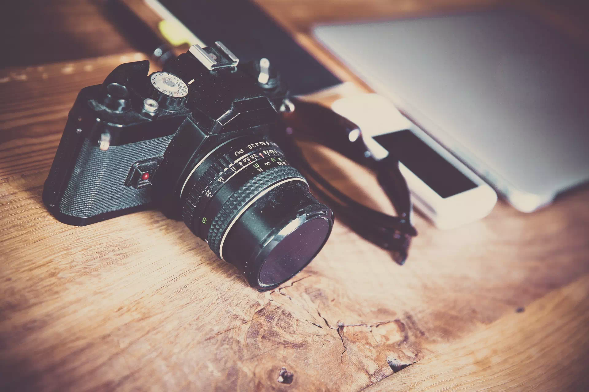 Video camera used to record footage for editing