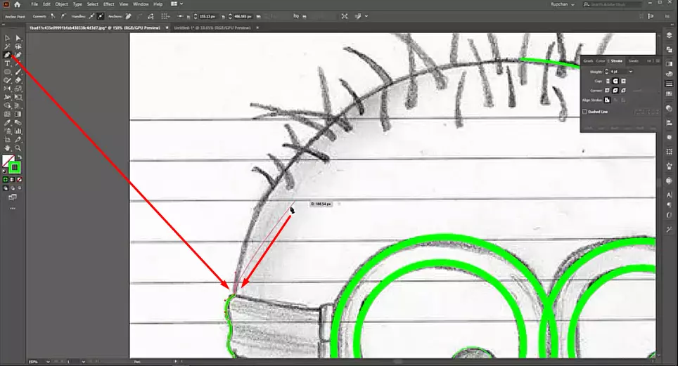 draw the path