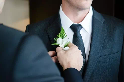 groom prep for wedding photography