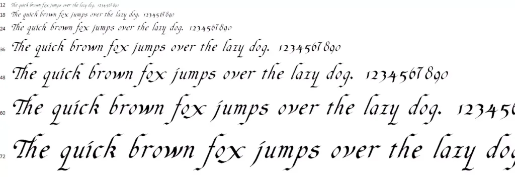 italic hand