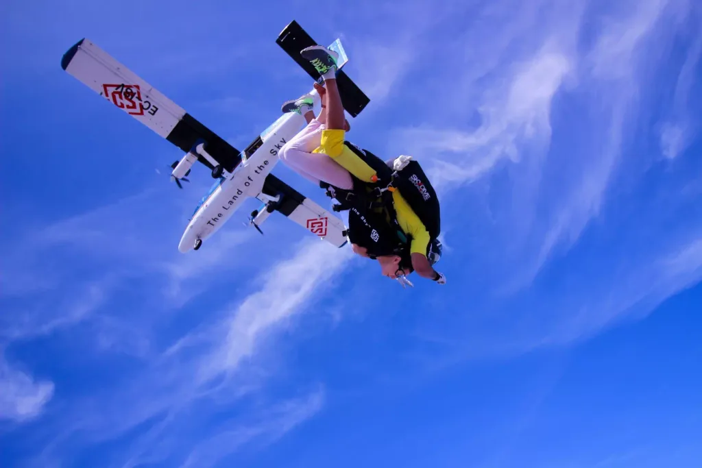 sky diving