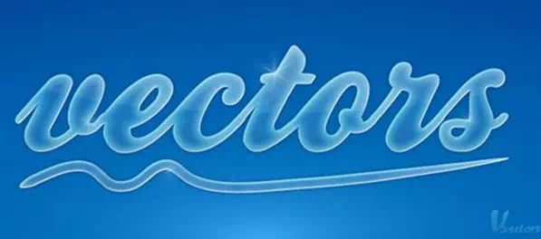 A glossy, smooth text effect