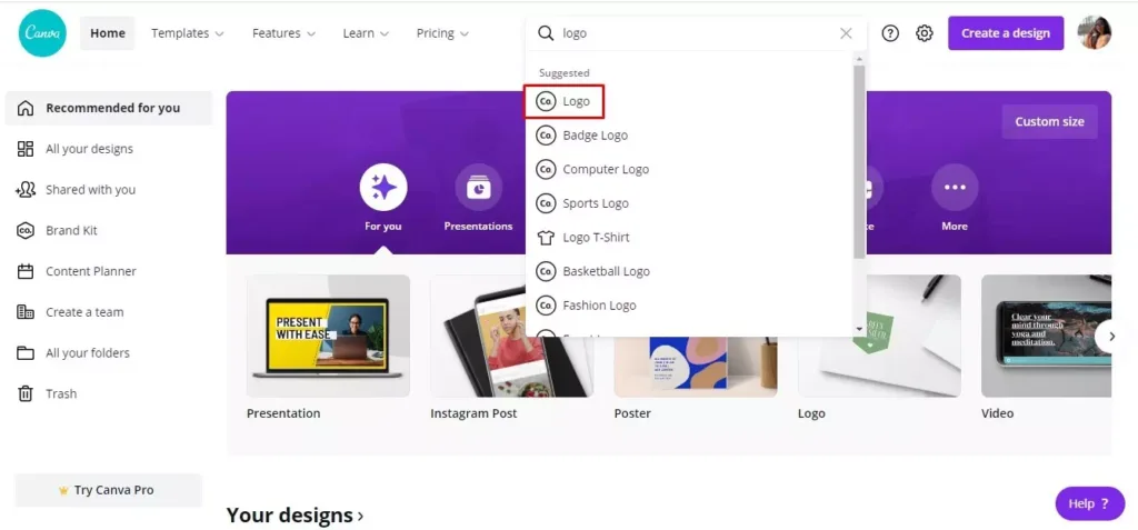 Now, you will have the following interface