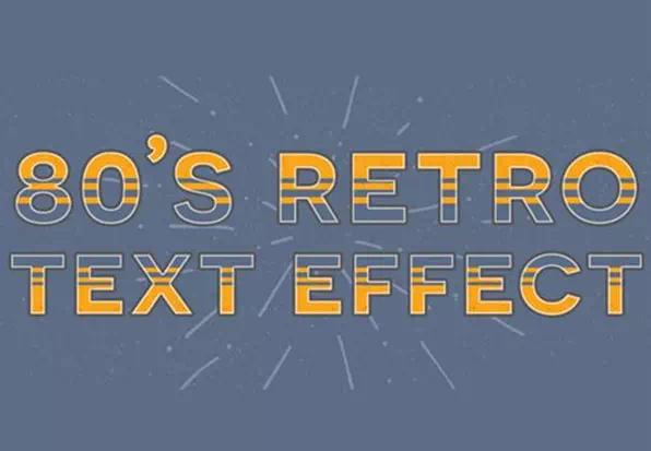 Retro Typography Photoshop Text Effect