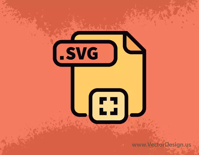SVG file format icon on an orange background