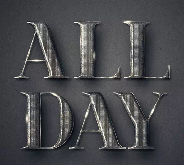 Simple, Elegant Textured Metal Text Effect in Adobe Photoshop