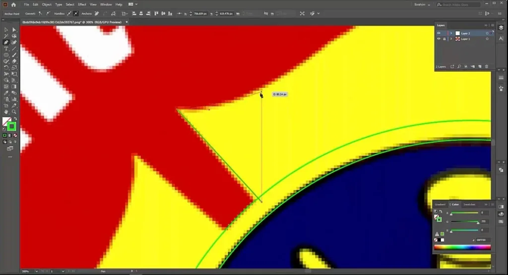 use the pen tool- Vector Design US, Inc.