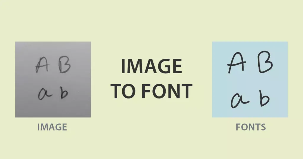 Handwriting to Font sample