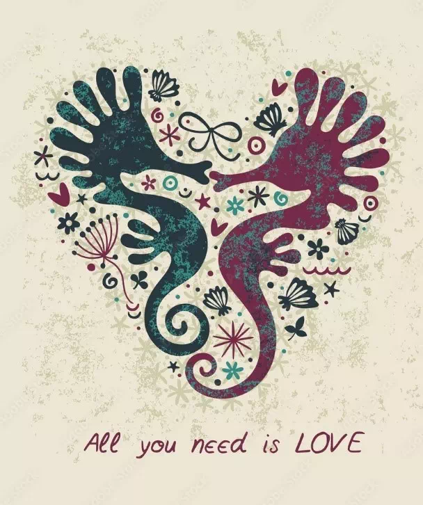 Love Between Seahorses