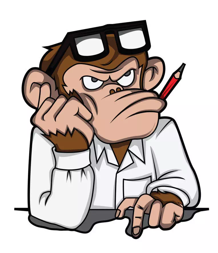 Old Scientist Monkey