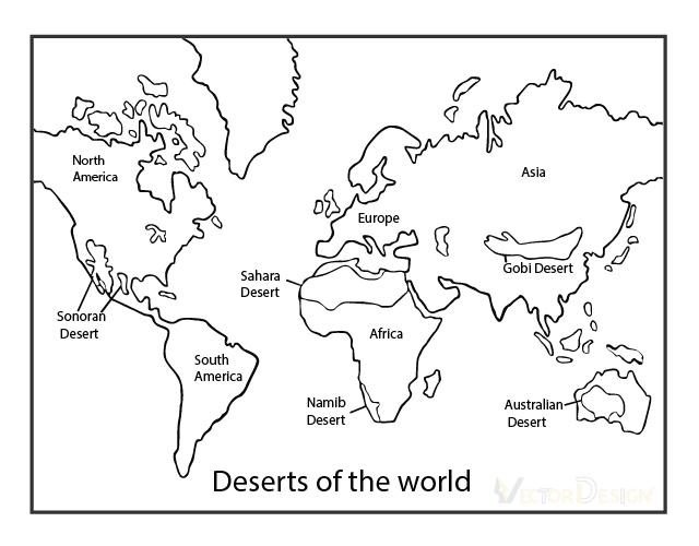 World map outline redrawn after editing
