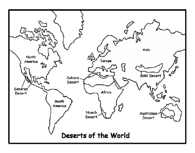 World map outline redrawn before editing