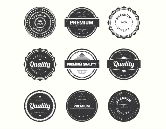 Retro and Premium Labels sample