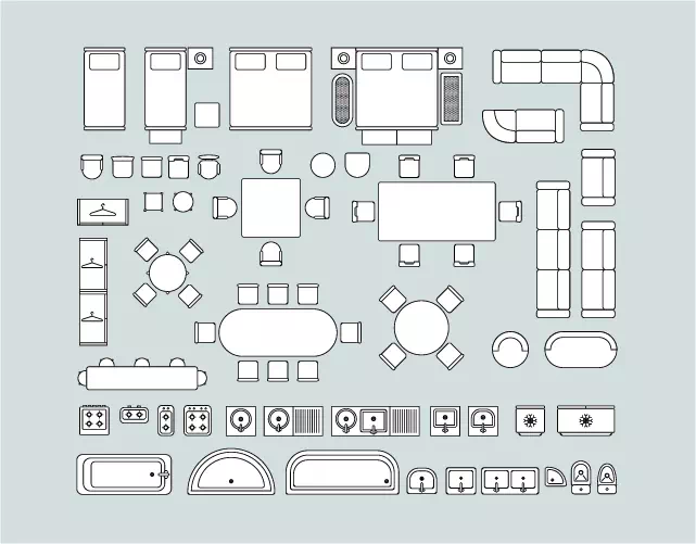 Restaurant and Café Layouts sample