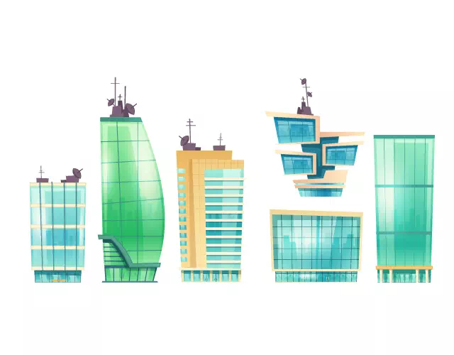 Glass Etching Buildings sample
