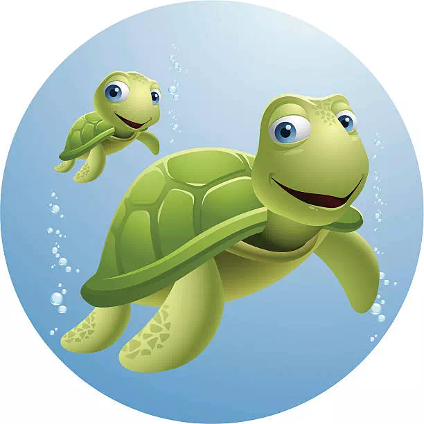Cute Turtle - Vector Design US, Inc.