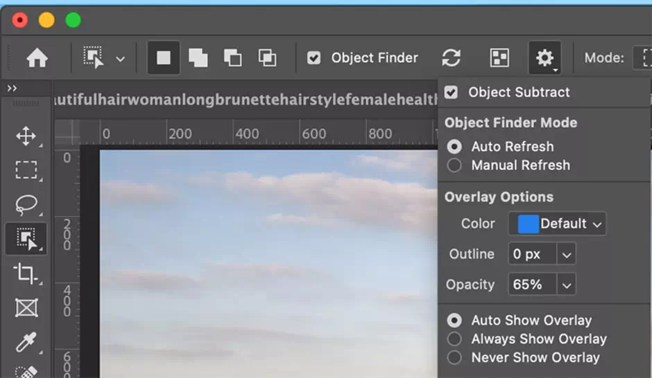 We can also Turn the overlay tool