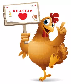 Cute Chicken Holding an Empty Sign - Vector Design US, Inc.