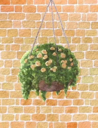 Hanging Yellow Roses - Vector Design US, Inc.