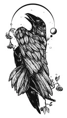 Stencil Style Gothic Raven - Vector Design US, Inc.