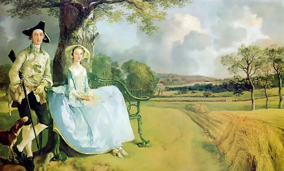 Mr. and Mrs. Andrews by Thomas Gainsborough