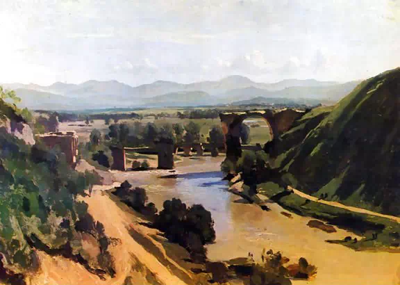 The Bridge at Narni by Jean-Baptiste-Camille Corot