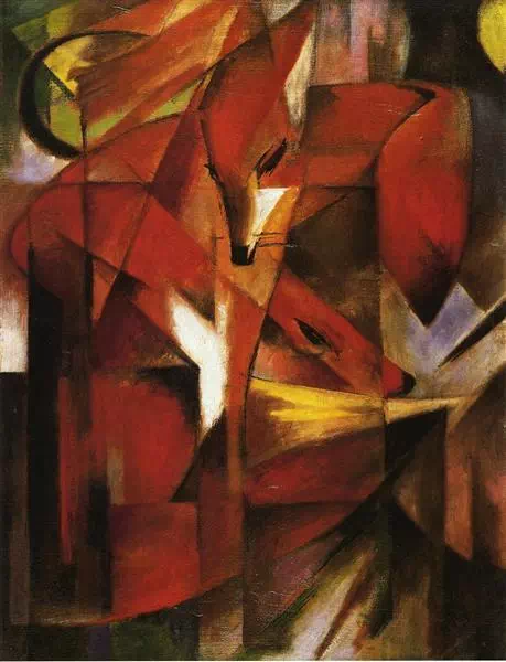 The Fox by Franz Marc