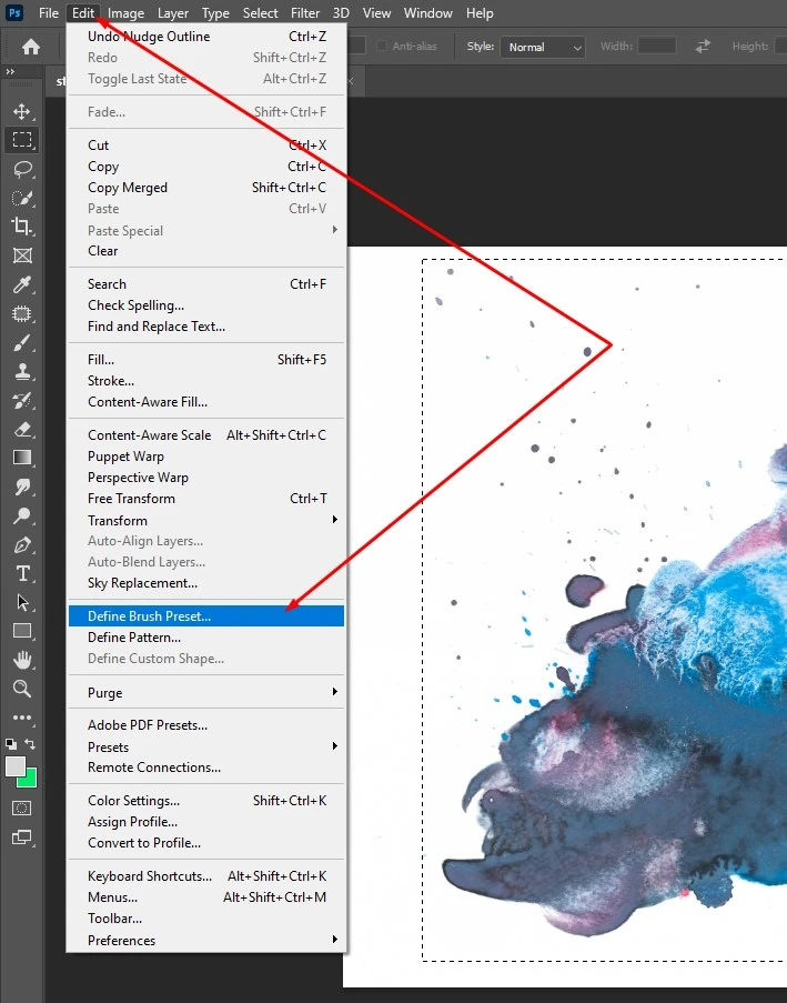 Define Brush Preset