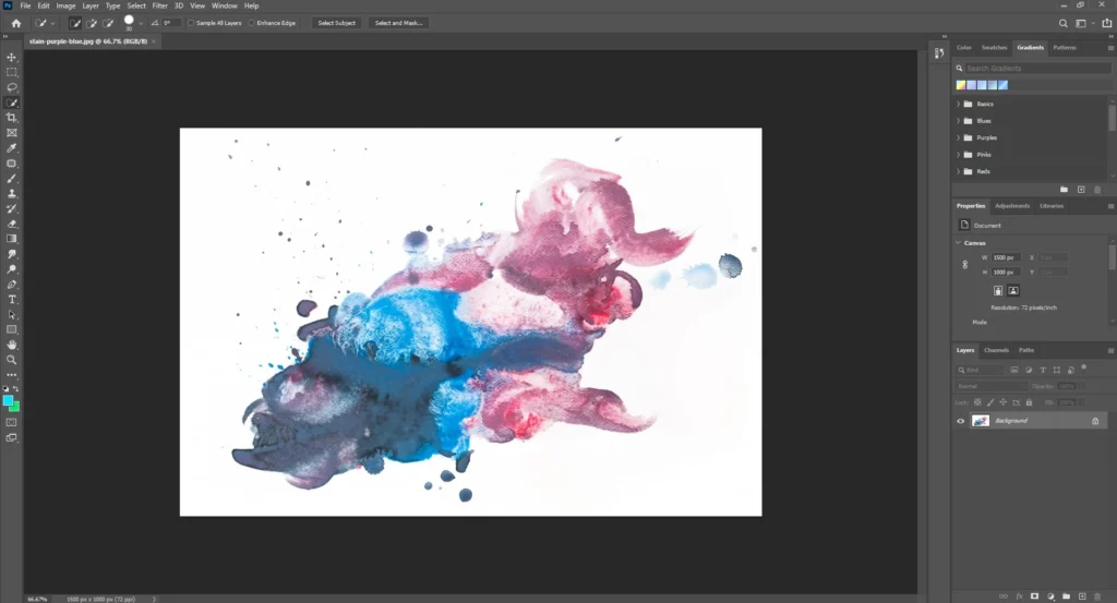 open the image for brush