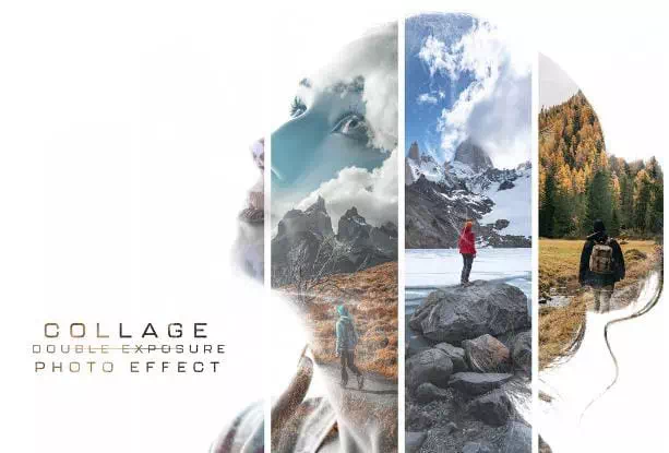 Collage Double Exposure Photo Effect - Vector Design US, Inc.