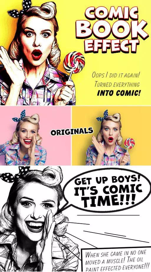 Comic Photo Effect Mockup - Vector Design US, Inc.