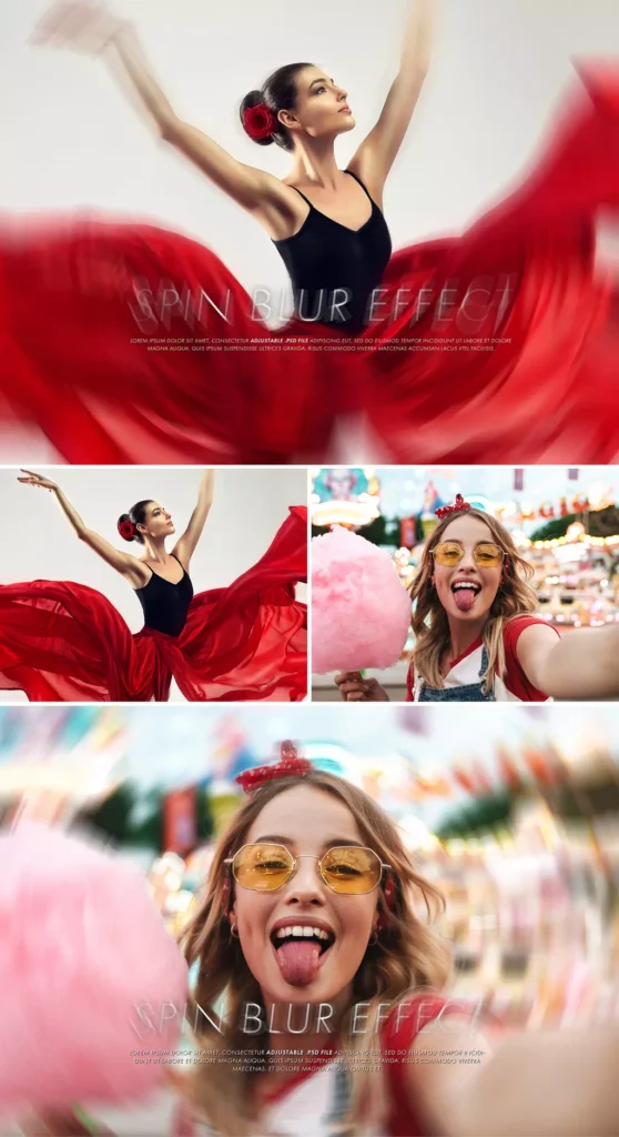 Spin Blur Photo Effect - Vector Design US, Inc.