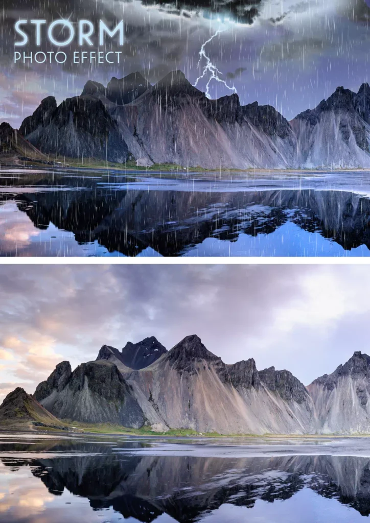 Storm Photo Effect Layout - Vector Design US, Inc.