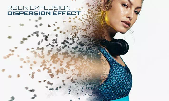 Rock explosion dispersion effect