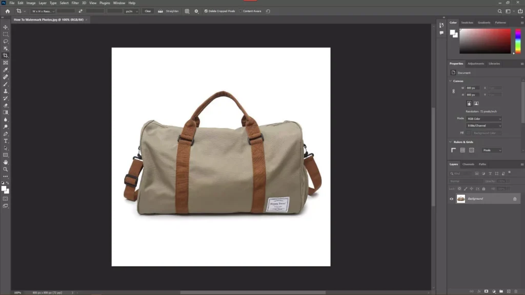 Step 1: Open the Image in Photoshop